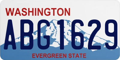 WA license plate ABG1629