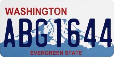 WA license plate ABG1644