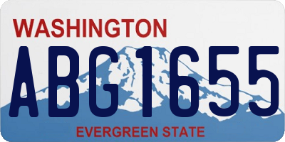 WA license plate ABG1655