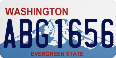 WA license plate ABG1656