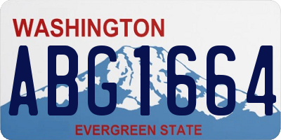 WA license plate ABG1664