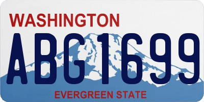 WA license plate ABG1699