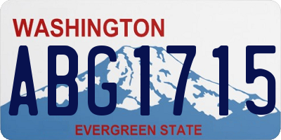 WA license plate ABG1715