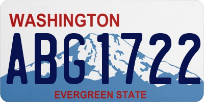 WA license plate ABG1722