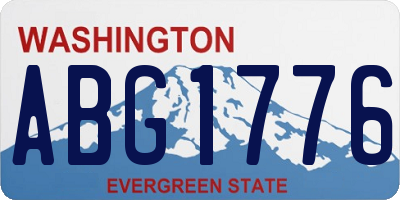 WA license plate ABG1776