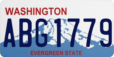 WA license plate ABG1779