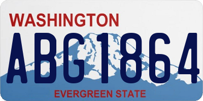 WA license plate ABG1864