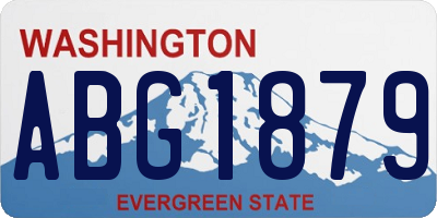 WA license plate ABG1879