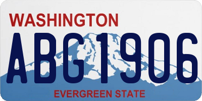 WA license plate ABG1906