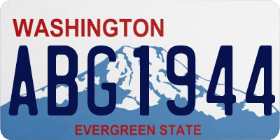 WA license plate ABG1944