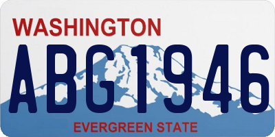 WA license plate ABG1946
