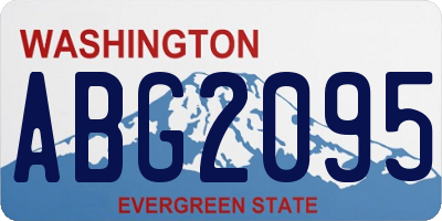 WA license plate ABG2095