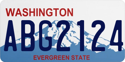 WA license plate ABG2124