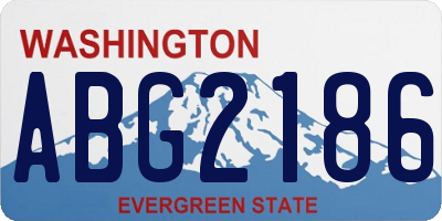 WA license plate ABG2186
