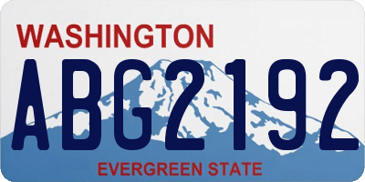 WA license plate ABG2192