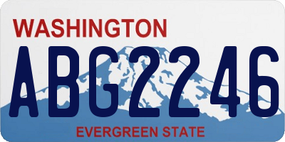 WA license plate ABG2246