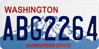 WA license plate ABG2264