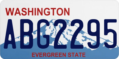 WA license plate ABG2295