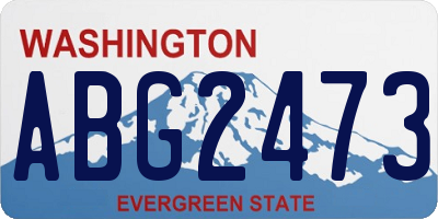 WA license plate ABG2473