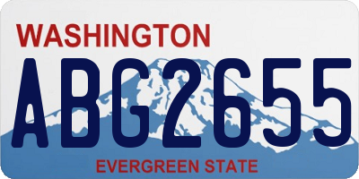 WA license plate ABG2655
