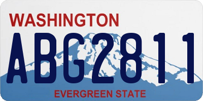 WA license plate ABG2811