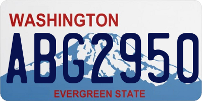 WA license plate ABG2950