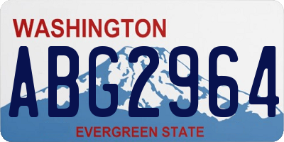 WA license plate ABG2964