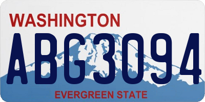 WA license plate ABG3094