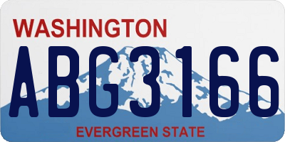 WA license plate ABG3166