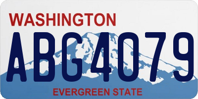 WA license plate ABG4079