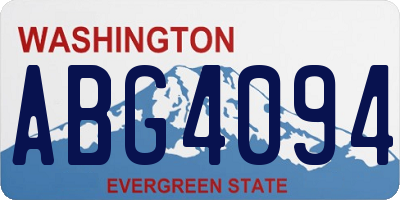 WA license plate ABG4094