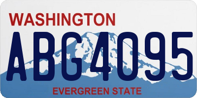 WA license plate ABG4095