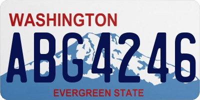 WA license plate ABG4246