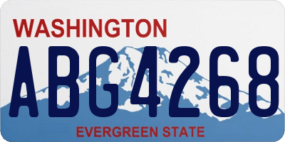 WA license plate ABG4268