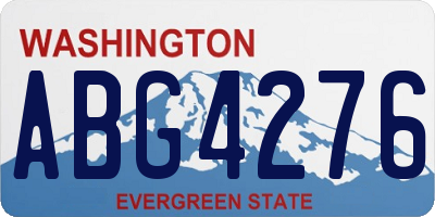 WA license plate ABG4276