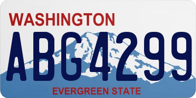 WA license plate ABG4299