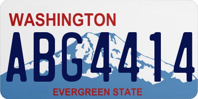 WA license plate ABG4414