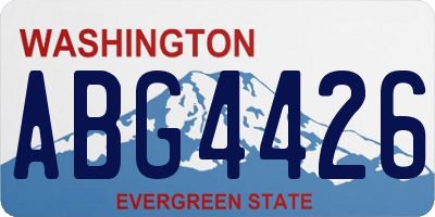 WA license plate ABG4426