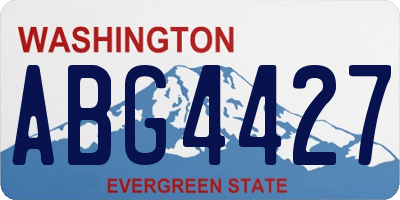 WA license plate ABG4427