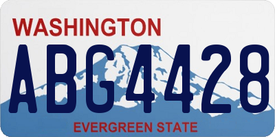 WA license plate ABG4428