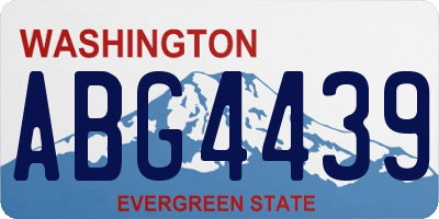 WA license plate ABG4439