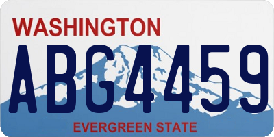 WA license plate ABG4459