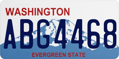 WA license plate ABG4468