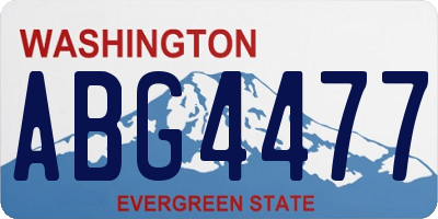 WA license plate ABG4477