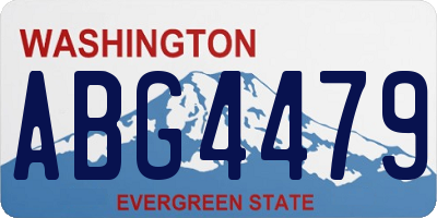 WA license plate ABG4479