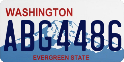 WA license plate ABG4486