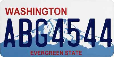 WA license plate ABG4544