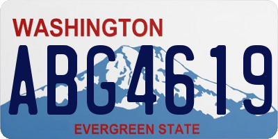 WA license plate ABG4619
