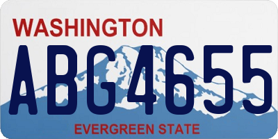 WA license plate ABG4655