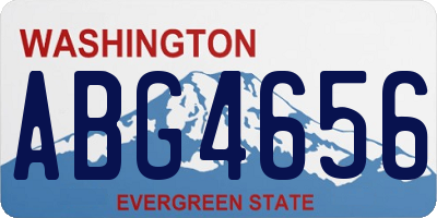 WA license plate ABG4656